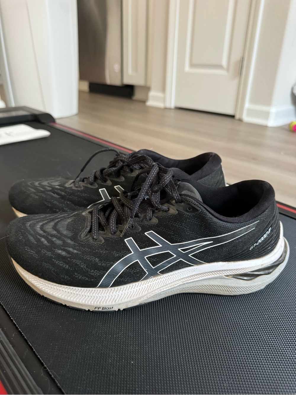 Asics Black & White Performance Running Shoes